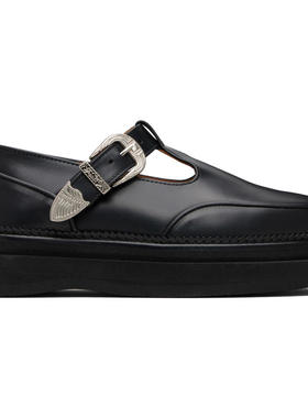 Toga 男士 乐福鞋 黑色 Hard Leather 乐福鞋