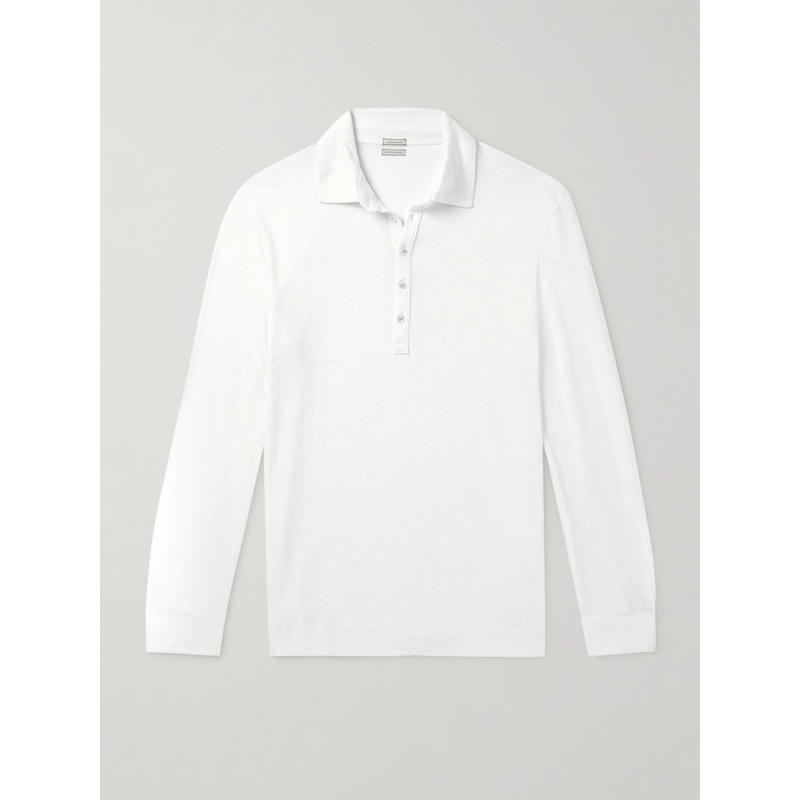 Massimo Alba 男士 FW25 衬衫 亚麻棉混纺Polo衫