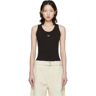 SS26 Ribbed Maison 女士 Baby Fox 棕色 Kitsuné 背心