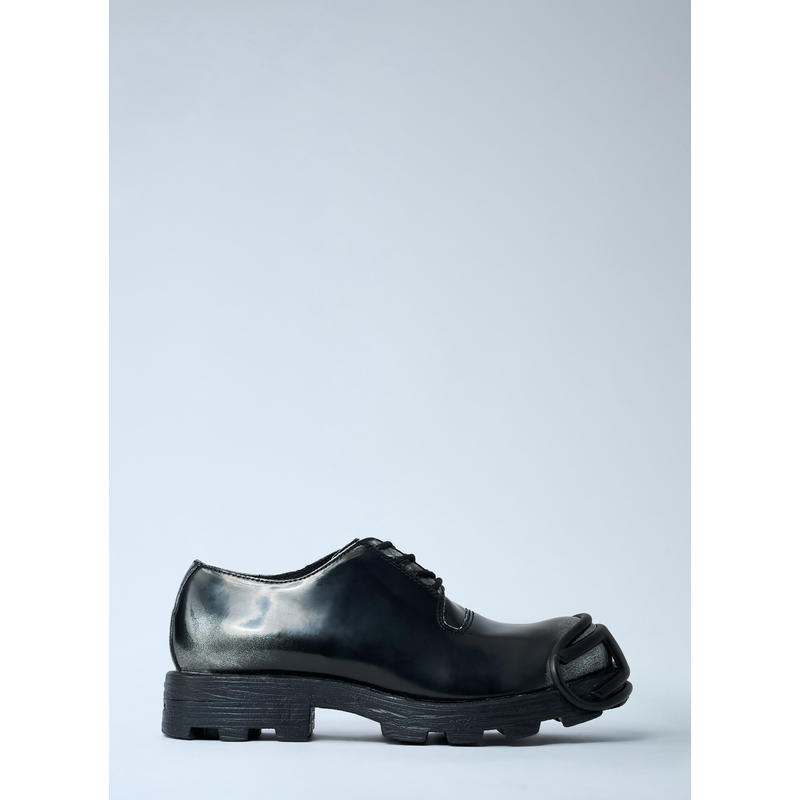 Diesel 男士 秋冬新品 休闲皮鞋 黑色 D-Hammer So D 牛津鞋