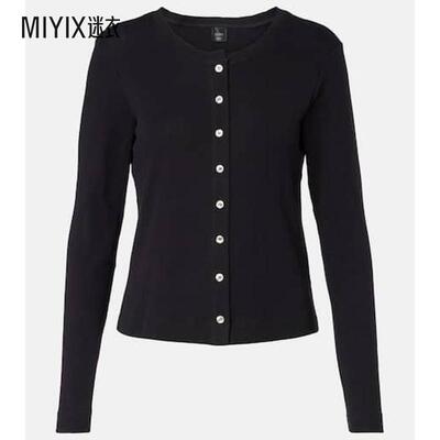 LESET 女款网眼提花棉质针织开衫 迷衣时尚