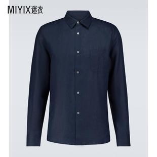 Monaco 长袖 Derek 迷衣时尚 男士 亚麻衬衫 Rose