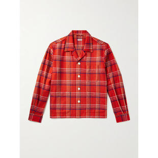 夹克 Gable 式 男士 格纹羊毛衬衫 SS26 Collar Bode Camp