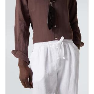 亚麻锥形长裤 Fedeli Bonifacio 长裤 男士