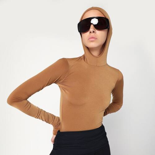 DARKPARK 女士 FW25 上衣 BILLIE COLOUR 连帽(淡褐色)