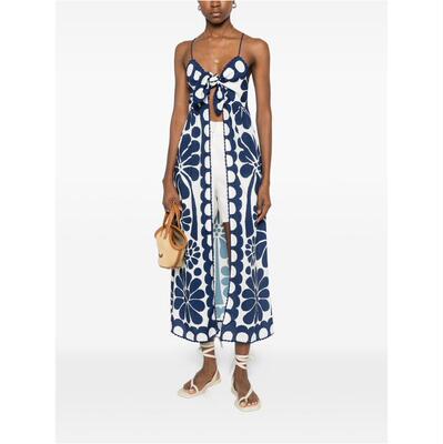 FARM Rio 女士 泳装 VESTIDO TIRANTES MARINO BLANCO FLORES