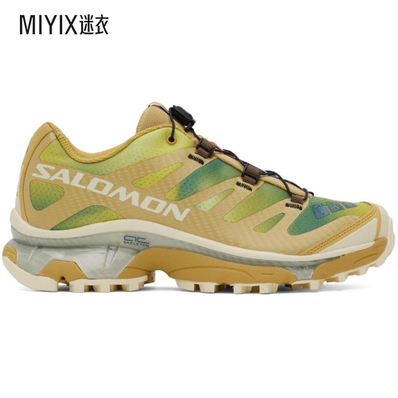 Salomon萨洛蒙 男士绿色 & 黄色 XT-4 OG Aurora Borealis 运动鞋