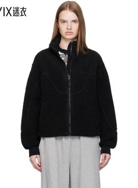 Dime MTL 女款黑色 Polar Fleece Sherpa Zip 夹克 迷衣时尚
