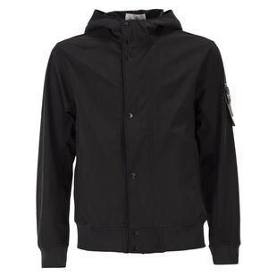 Island 夹克 石头岛 SS26 徽标贴片连帽 男士 Stone