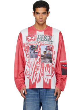 Diesel 男士 FW25 T恤 红色 T-Ruby T 恤