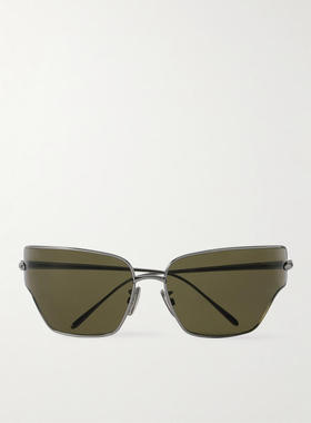 Loewe 男士 SS25 太阳镜 环绕式镀银太阳眼镜