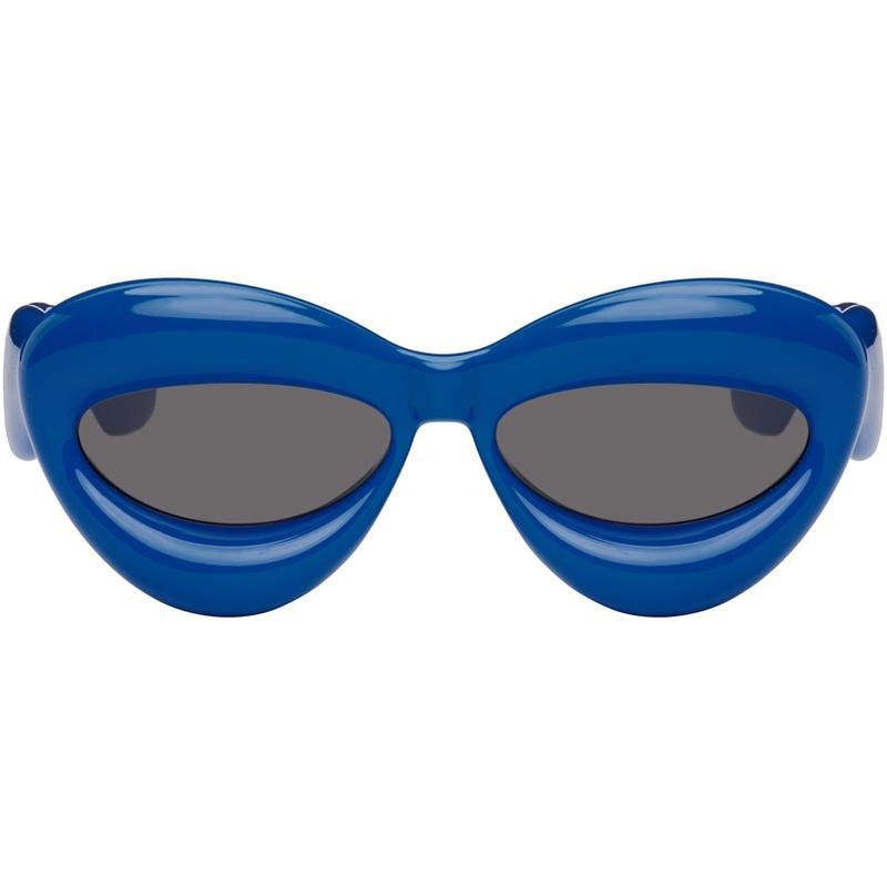 Loewe 女士 太阳镜 蓝色 Inflated Cat-Eye 太阳镜