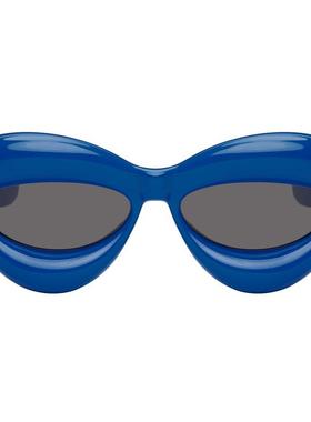 Loewe 女士 太阳镜 蓝色 Inflated Cat-Eye 太阳镜