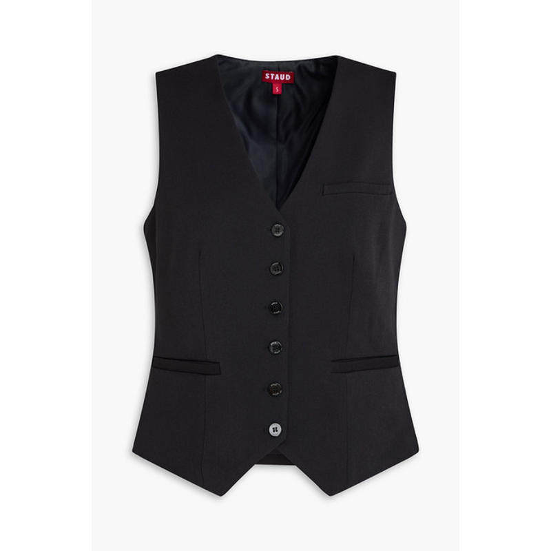 Staud 女士 马甲 Brett 斜纹布背心