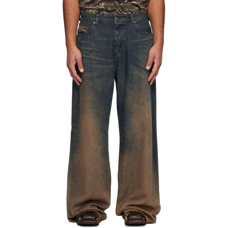 Diesel 男士 牛仔长裤 蓝色 Relaxed 1996 D-Sire 068tf 牛仔裤