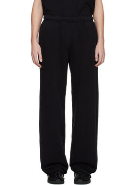 Les Tien 男士 运动长裤 黑色 Heavyweight Puddle 运动裤