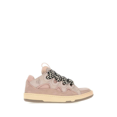 Lanvin 浪凡 女士 SS26 运动鞋 Curb 多色皮质布织