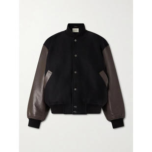 夹克 Studio SS26 男士 羊毛混纺皮革短 Nicholson