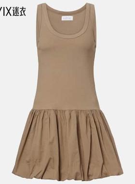 Velvet by Graham & Spencer 女款Isla 棉混纺府绸迷你连衣裙 迷