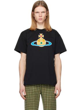 Vivienne Westwood 西太后 男士 T恤 黑色 Oversized Orb Classic