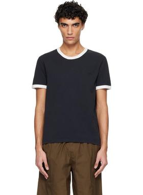 A.P.C. 男士 T恤 黑色 Contrast Trim T 恤