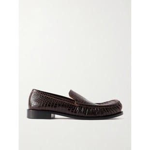 德赖斯·范诺顿 Noten 男士 SS26 鳄鱼纹皮质 Dries 乐福鞋 Van