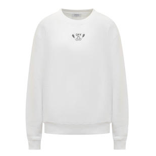 Off-White 女士 FW24 卫衣 白色 Bandana Arrow 套头衫