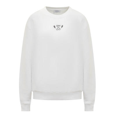 Off-White 女士 FW24 卫衣 白色 Bandana Arrow 套头衫