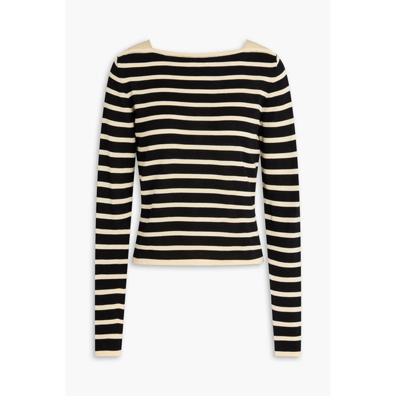 FRAME 女士 毛衣 条纹棉质毛衣