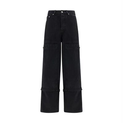 Off-White 男士 SS25 牛仔长裤 黑色 Carpenter 长裤