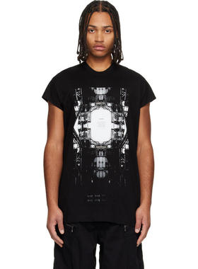 julius 男士 T恤 黑色 Europa Graphic Sleeveless T 恤