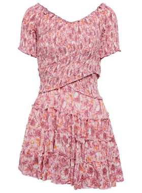 Poupette St Barth 女士 短款连衣裙 Soledad 印花迷你连衣裙