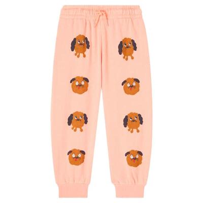 Mini Rodini 女童 长裤 Doggies 印花棉质运动裤童装