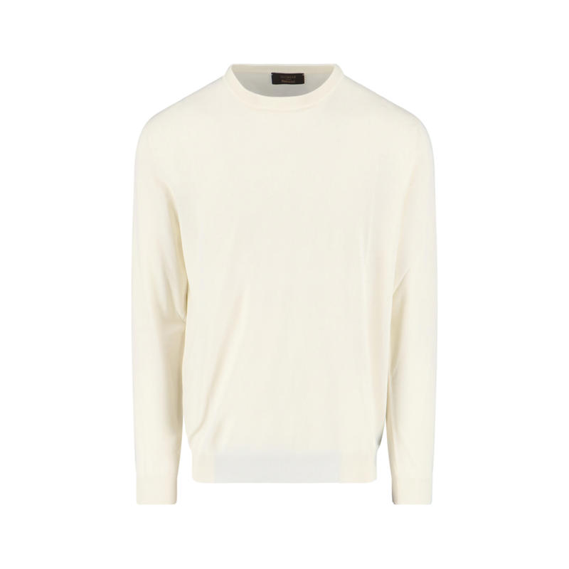 Zanone 男士 秋冬新品 毛衣 白色毛线衫