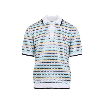 Casablanca 男士 FW26 POLO衫 卡萨布兰卡衬衫袖针织
