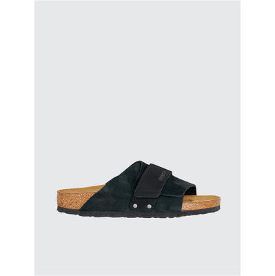 Birkenstock 勃肯 女士 CO 凉鞋 KYOTO 黑色绒面革皮质牛巴革