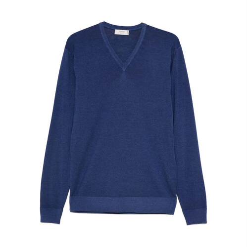 Ferrante 男士 FW25 上衣 V领真丝/羊毛毛线衫