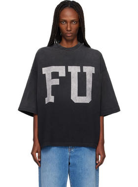 Fear Of God 女士 T恤 黑色 Relaxed FU Educate T 恤