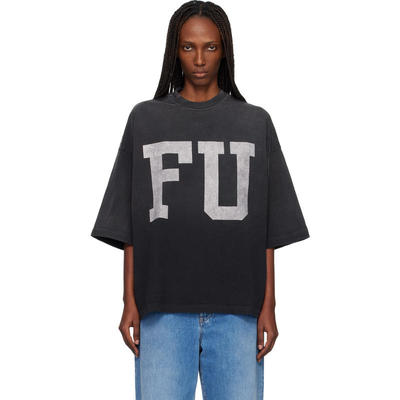 Fear Of God 女士 T恤 黑色 Relaxed FU Educate T 恤
