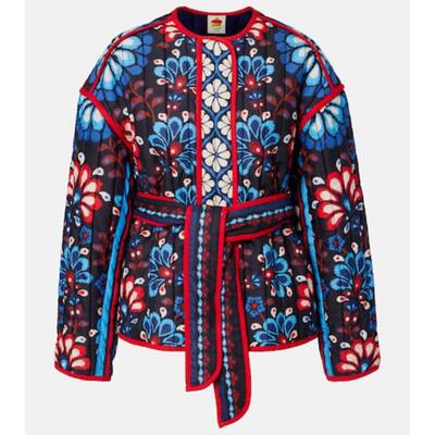 FARM Rio 女士 夹克 Latina 围巾领束带棉质夹克