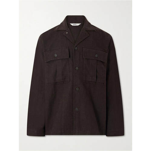 3SIXTEEN 男士 SS26 夹克 M43 亚麻衬衫式
