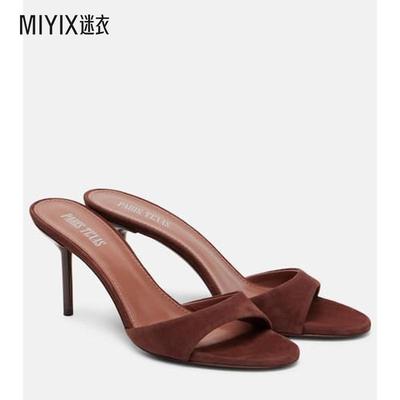 Paris Texas 女款Lidia 绒面革凉拖 迷衣时尚