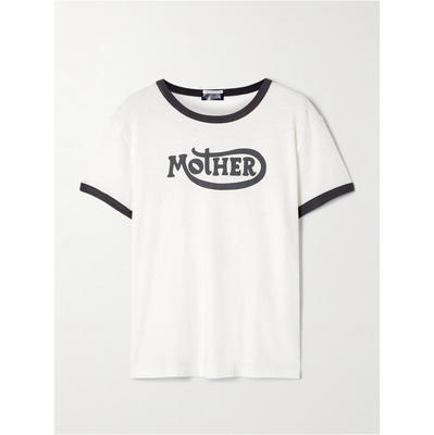 Mother Denim 女士 SS26 T恤 Lil Goodie 印花棉混纺针织