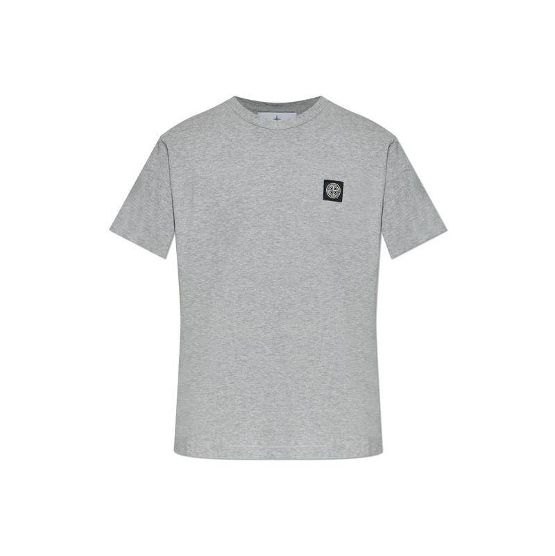 Stone Island 石头岛 男士 T恤 Stone Island 徽标贴饰圆领 T 恤