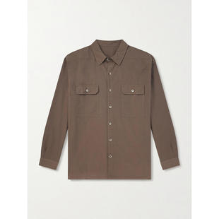 瑞克·欧文斯 Jumbo 男士 衬衫 棉防撕裂 SS26 DRKSHDW