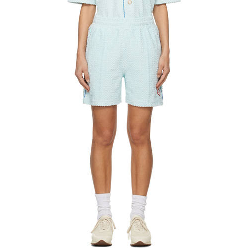 Casablanca 女士 短裤 蓝色 Monogram Towelling