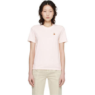 SS26 Regular Maison 女士 Dreaming Fox 粉色 Kitsuné T恤