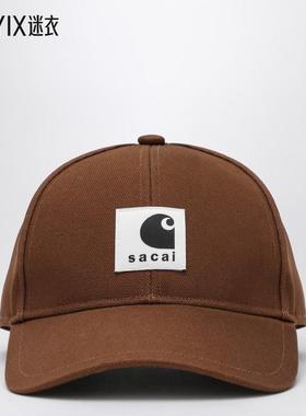 [秋冬新品]Sacai 男款patch 米色带Logo棒球帽 迷衣时尚
