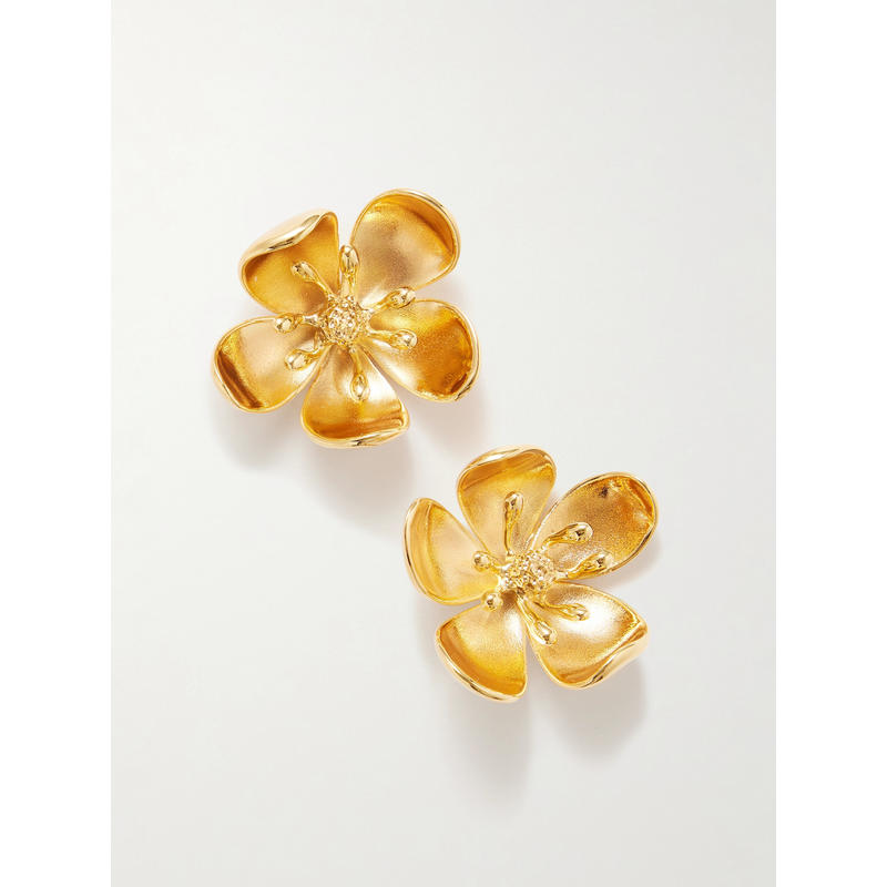 Oscar de la Renta 女士 FW25 耳环 镀金耳环