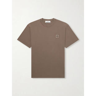 男士 SS26 T恤 Stone Appliquéd 石头岛 Logo 棉针织 Island